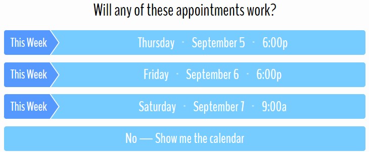 appointment calendar